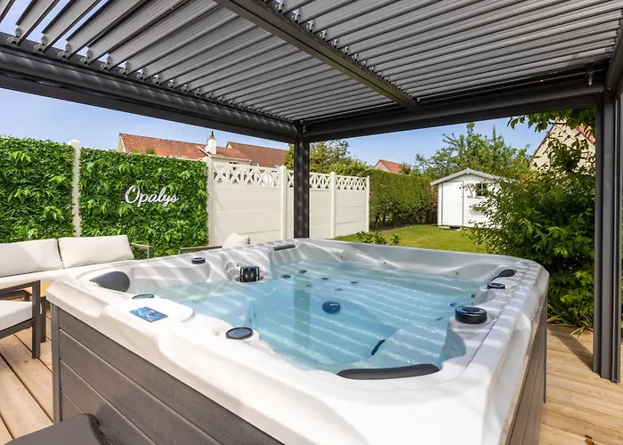 Opalys - Maison Plain Pied - Jacuzzi - Petanque - Jardin - Parking - 800 M De La Lejlighed Berck